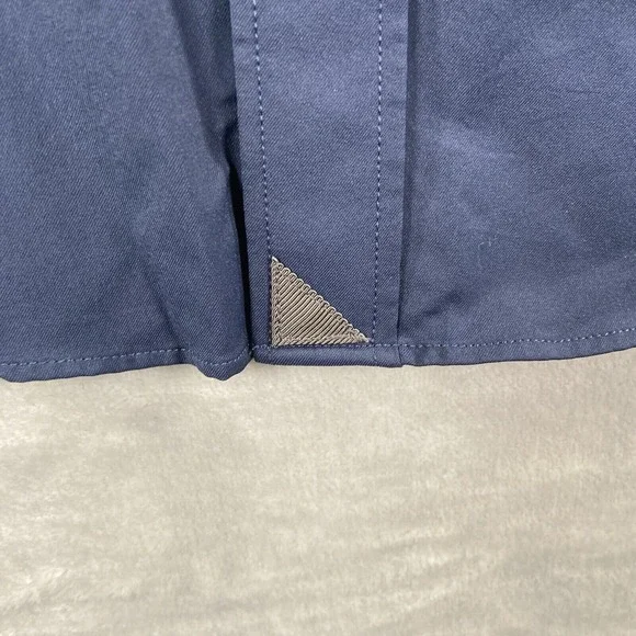 UNTUCKit Shirt men's Medium Button Up Performance Stretch Blue Casual Pocket - Picture 7 of 12